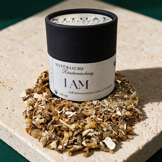 I AM Räuchermischung – contents in der Temple-of-Desire-Bildwelt