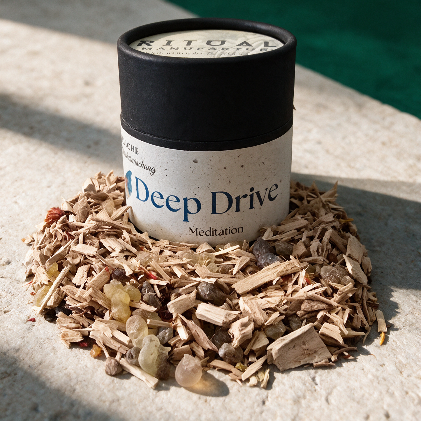 Deep Drive Räuchermischung – contents in der Temple-of-Desire-Bildwelt