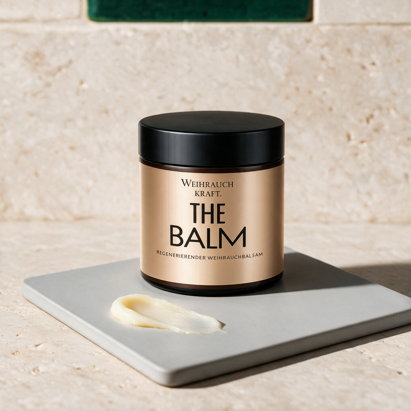 THE BALM | Weihrauchbalsam für Gesicht, Körper & Hände – texture in der Temple-of-Desire-Bildwelt