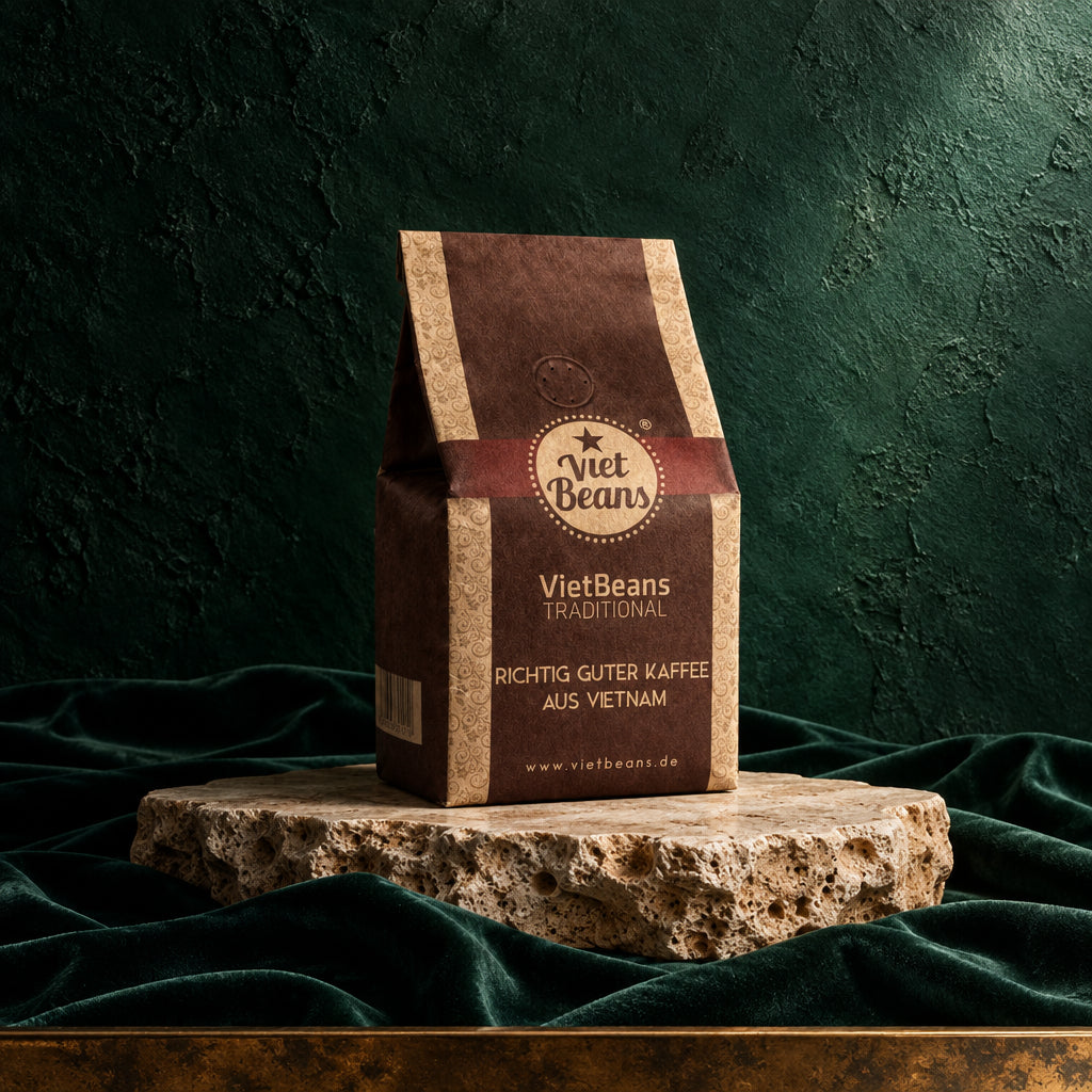 VietBeans Traditional – der Klassiker, vietnamesischer Kaffee in der 250-g-Aromaverpackung