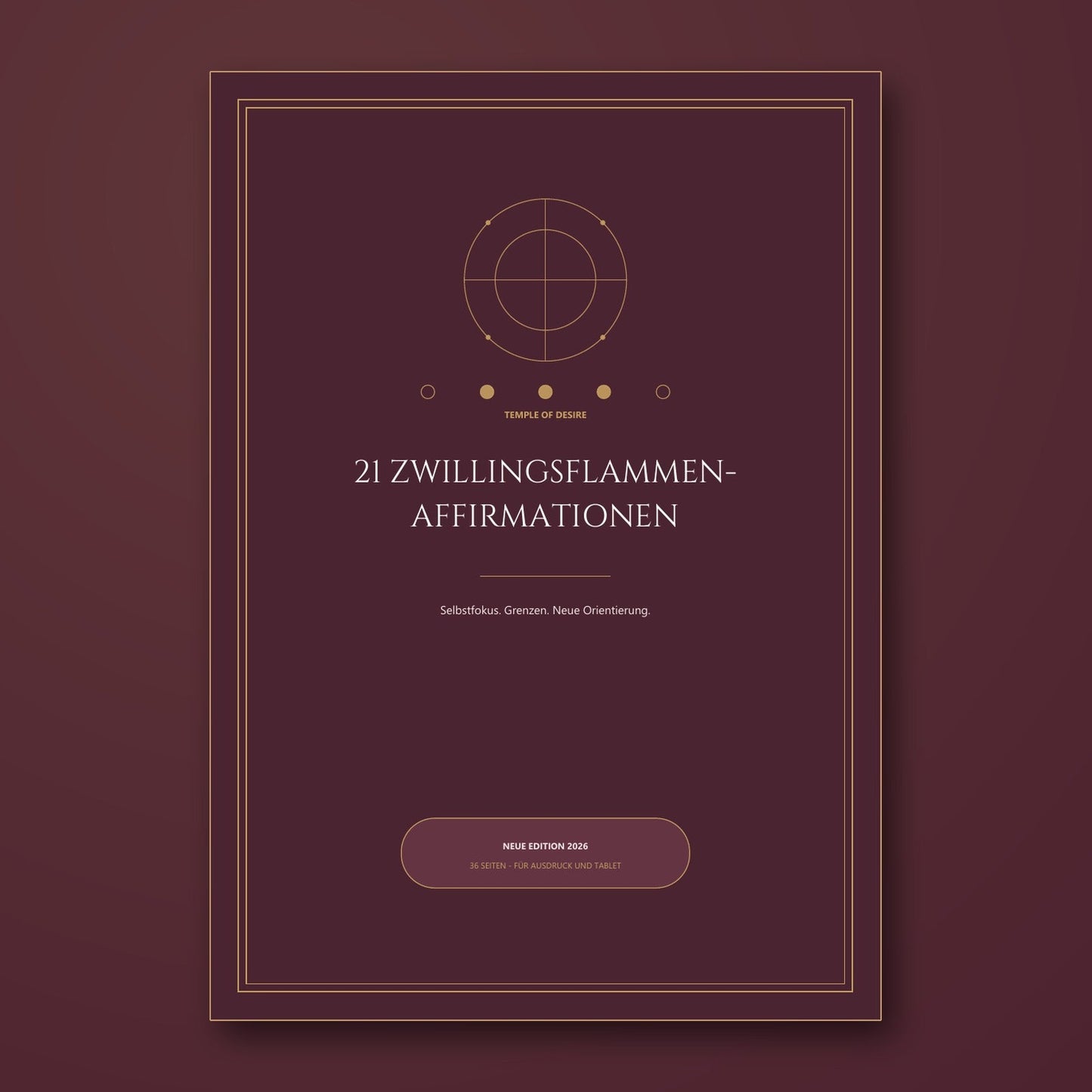 21 Zwillingsflammen-Affirmationen - Cover der neuen Edition 2026